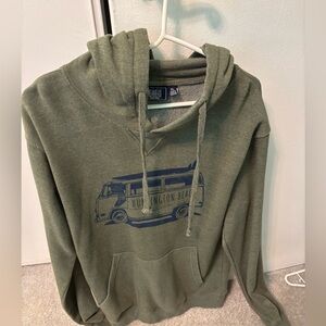 Huntington Beach Olive Hoodie